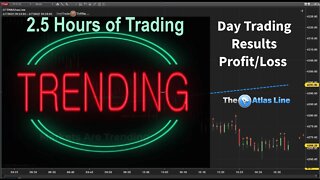 Day Trading Profit/Loss Results During Start 2.5 Hours of the Trading Session ✳️