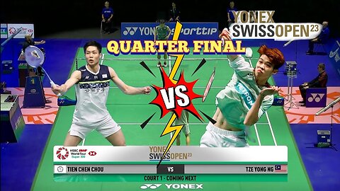 Highlights - Tien Chen Chou vs Tze Yong NG - Swiss Open 2023