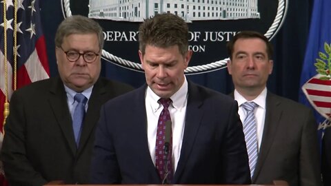 Attorney General Barr and FBI Deputy Director Bowdich Hold Press Conference