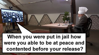 When you were put in jail how were you able to be at peace and contented before your release?