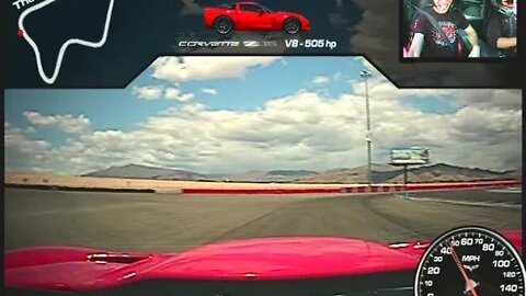 Chevrolet Corvette Z06 hot laps at Exotic Racing in Las Vegas