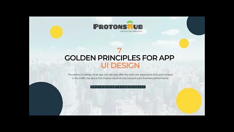 7 GOLDEN PRINCIPLES FOR APP UI Design | UI/UX Development Company