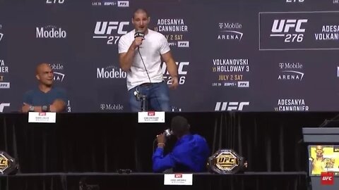 Sean Strickland and Israel Adesanya get heated at the UFC276 press conference (Reaction)