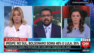 análise sobre pesquisa : Ipespe mede intenções de voto para a Presidência por região |@SHORTS CNN