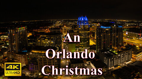 Downtown Orlando Christmas in 4k 2022 - Rumble Version