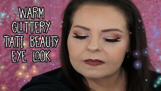 WARM GLITTERY EYE LOOK - TATI BEAUTY - TEXTURED NEUTRALS l Sherri Ward