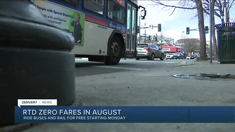 RTD offering free rides in August