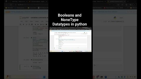 Booleans and NoneType Datatypes in python #python #Datatype #codeandTeawithSamiullah #booleanstring