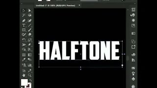 Adobe Illustrator Half Tone text effect