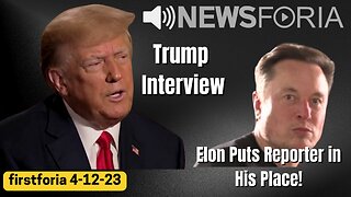 Trump Interview - Elon Puts Reporter in His Place!