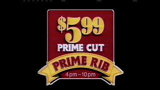 January 27, 1995 - Prime Rib Deal at Denny's