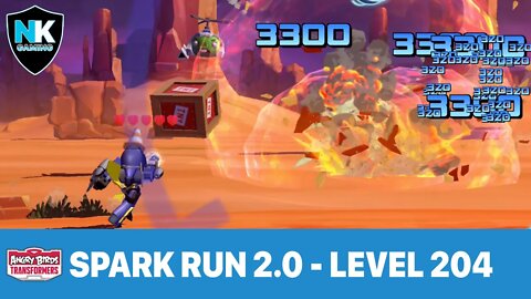Angry Birds Transformers 2.0 - Spark Run 2.0 Series - Level 204 - Featuring Dirge