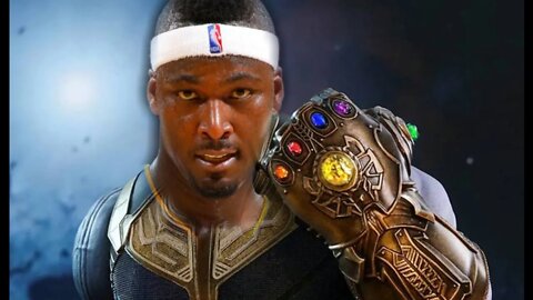 Kwame Brown pulling Thanos type moves out here