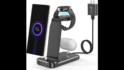 Charging Station for Samsung Multiple Devices,3 In 1 Fast Charging Stand Wireless Charger