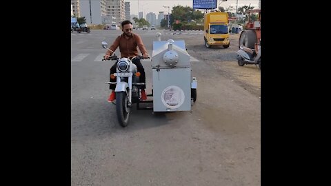 Indian Man Makes his Own Bullet Bike Innovation