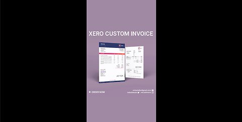 Xero custom docx template | Xero custom template | Xero custom invoice template #Xero