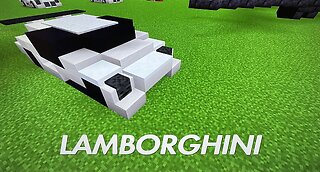 Minecraft Tutorial - Lamborghini Huracan - how to make a car in Minecraft