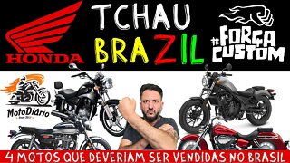 4 Motos CUSTOM da MAMÃE HONDA que DEVERIAM ser vendidas no Brasil