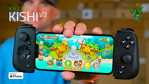 iPhone Mobile Gamer Must-Have 👉 Razer Kishi V2 👈 Review + Giveaway