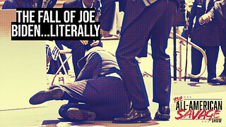 The fall of Joe Biden. Literally.