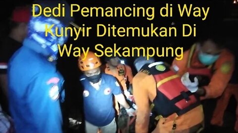 Dedi Pemancing Tenggelam di Way Kunyir Jenazahnya Ditemukan Mengapung di Way Sekampung