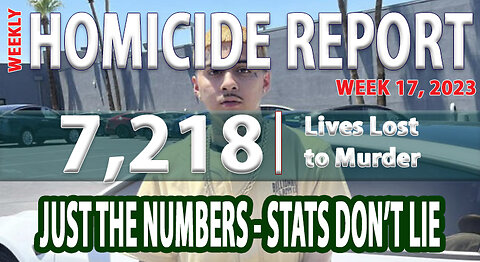 Week 17 Homicide Report - Just the Stats & Numbers you Need to Know