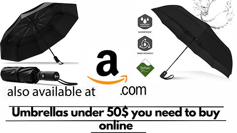 Under 50$ umbrellas you need to buy online.