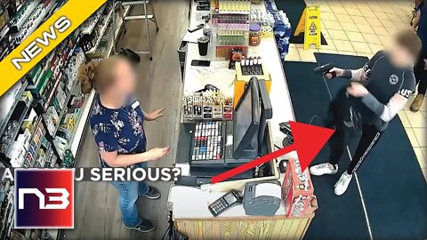 12 Year Old STICKS UP Gas Station With Grandpa’s Gun, Watch How Attendant Responds