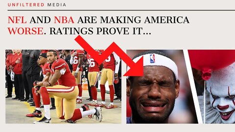 NFL & NBA Are Making America WORSE. Ratings Prove it...