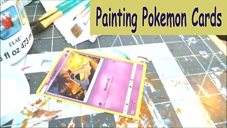 Painting Pokemon Cards- Sandygast