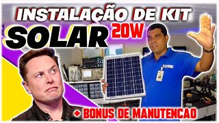 como instalar kit solar 20w(fácil)