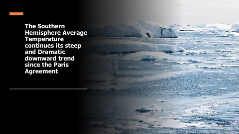 New NOOA data projects Southern Hemisphere Average Temperature continuing a Dramatic negative trend