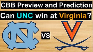 UNC vs Virginia Basketball Prediction/Can UNC win at Virginia? #cbb