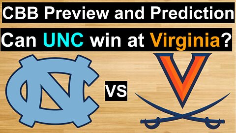UNC vs Virginia Basketball Prediction/Can UNC win at Virginia? #cbb