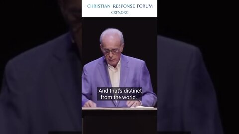 John MacArthur - Christian Behaviour is Opposite To The World - Christian Response Forum #shorts
