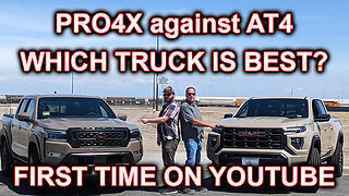 PRO4X vs. AT4 NISSAN vs GMC V6 vs TUBRO 4 HEAD TO HEAD REVIEW.