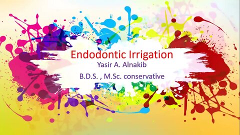 Operative L19 (Endodontic irrigation)