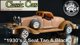 “1930’s 2 Seat Tan & Black”- Model by Classic Cars