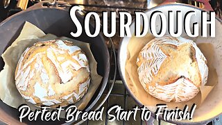 Sourdough Bread Recipe (No Knead)