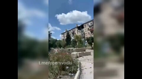 City Police Department In Lisichansk Turned Into A Fortification By Ukrainian Militants Destroyed