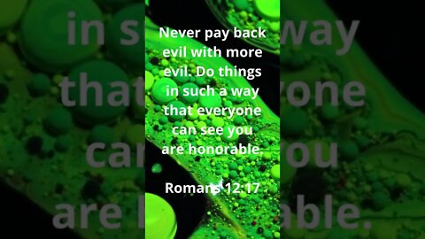 HONOR IN GODS SIGHT! | MEMORIZE HIS VERSES TODAY | Romans 12:17