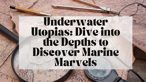 Underwater Utopias: Dive into the Depths to Discover Marine Marvels
