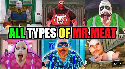 ALL TYPES OF MR.MEAT || MR MEAT HORROR GAME ALL TYPES || #mr meat #mrmeat #game #gameplay