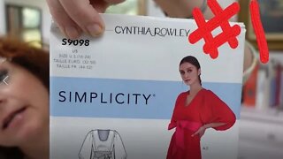 Sewing Simplicity 9098 Cynthia Rowley Dress, tips and review