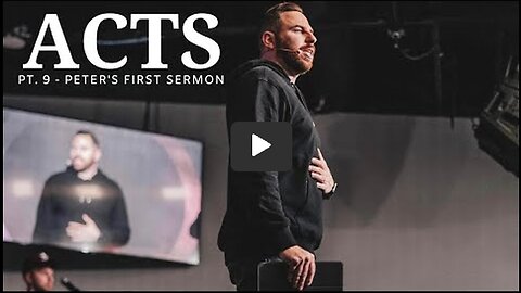 The Book Of Acts | Pt. 9 - Peter's First Sermon | Pastor Jackson Lahmeyer