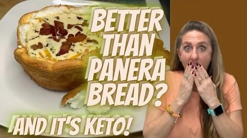 BETTER THAN PANERA? AND IT'S KETO!!! | BROCCOLI CHEDDAR SOUP IN A PSMF BREAD BOWL | MISSION KETO |