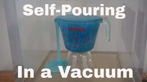 Self-Pouring Polyethylene Glycol in a Vacuum Chamber. Will it Pour Itself?