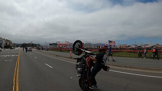 City ride out on the Harley’s