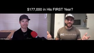 $177,000 in His FIRST Year In Roofing Sales | Interview With Mitch D.