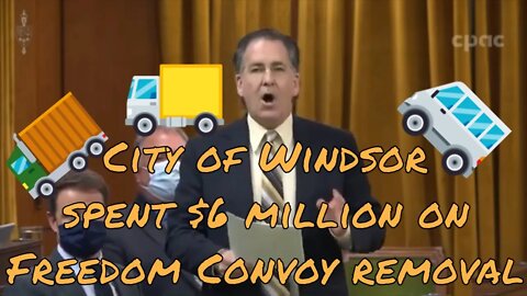 NDP MP Brian Masse: City of Windsor spent $6 million on Freedom Convoy removal